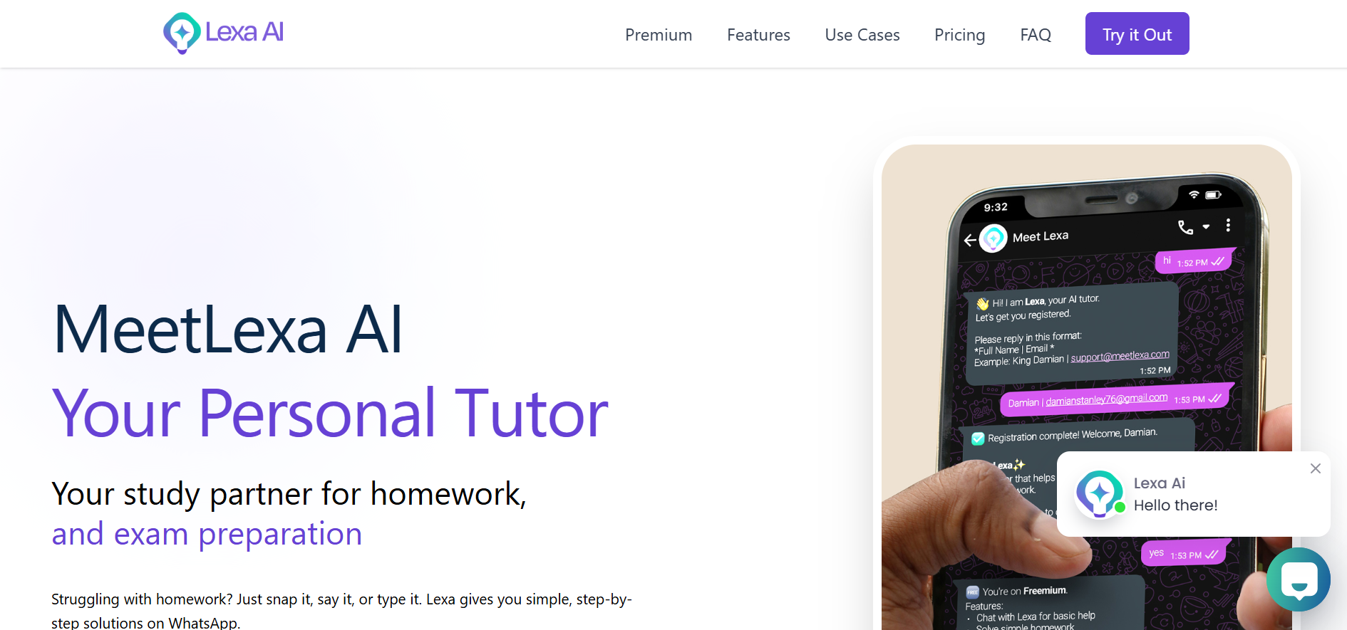 MeetLexa AI study assistant product